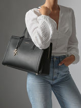 Sac  Main Laila Cuir Michael kors Noir laila S5G9IT2L-vue-porte