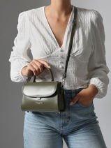 Sac Bandoulire S Suave Cuir Lancaster Vert suave even 16-vue-porte