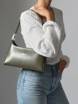 Sac Baguette Suave Cuir Lancaster Vert suave ace 20-vue-porte