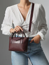 Sac Bandoulire Maya Double Kba Lancaster Rouge maya double kba 101-vue-porte
