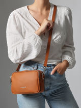 Cross Body Tas Donna Ama Leder Lancaster Beige donna ama 68-vue-porte