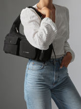 Sac Bandoulire Basic Pocket Lancaster Noir basic pocket 92-vue-porte