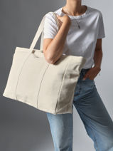 Sac Port paule Jute Jute Hindbag Beige jute JU-vue-porte