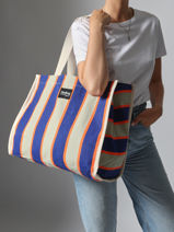 Sac Port paule Birthday Coton Hindbag Multicolore birthday R-vue-porte