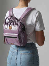 Sac  Dos 1 Compartiment Cabaia Violet adventurer XS-vue-porte
