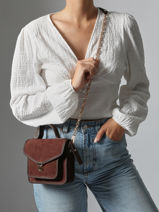 Sac Bandoulire La Suite Cuir Paul marius Marron la suite GEOX2SUI-vue-porte