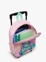 Mini Sac A Dos  Roulettes  Lilo & stitch Rose great escapes 79500304-vue-porte