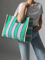 Sac Port paule Birthday Coton Hindbag Multicolore birthday R-vue-porte