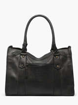 Sac Shopping  Cow Cuir Basilic pepper Noir cow BCOW31