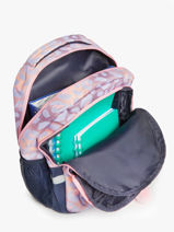 Rugzak 2 Compartimenten Milky kiss Veelkleurig fierce world 3700512-vue-porte