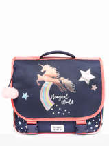 Boekentas 1 Compartiment Milky kiss Blauw fantasy fables 3700523