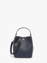 Sac Bandouli�re Reese Cuir Lauren ralph lauren Bleu reese 31969365