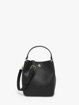 Sac Bandouli�re Reese Cuir Lauren ralph lauren Noir reese 31969365