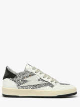 Sneakers Dany En Cuir Semerdjian Argent women DANY