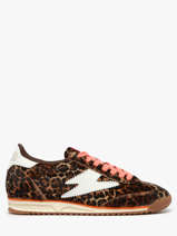 Sneakers En Cuir Semerdjian Marron women JOYCE