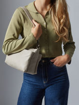 Cross Body Tas Caviar Leder Milano Beige caviar CA25066-vue-porte