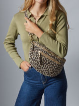 Heuptasje Velvet Leopardo Leder Milano Beige velvet leopardo VL24091-vue-porte