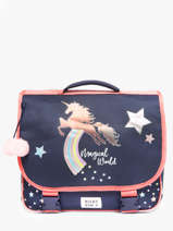 Boekentas 1 Compartiment Milky kiss Blauw fantasy fables 3700523