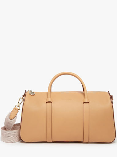 Longchamp Daylong chevron Sac port main Marron