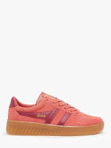 Sneakers En Cuir Gola Rouge women CLA589
