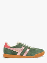 Sneakers En Cuir Gola Vert women CLB790