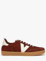 Sneakers En Cuir Victoria Rouge women 1126218