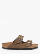 Mules En Cuir Birkenstock Marron men 1030863