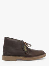 Enkellaarzen Uit Leder Clarks Bruin men 26183363