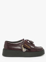 Chaussures Derbies Torview En Cuir Clarks Marron women 26184948