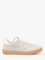 Sneakers En Cuir Victoria Beige women 1126229