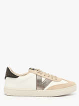 Sneakers En Cuir Victoria Beige women 1126222