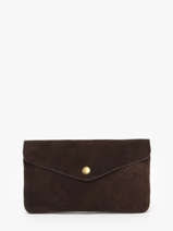 Portemonnee Velvet Leder Milano Bruin velvet VE23113