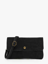 Sac Bandoulire Velvet Cuir Milano Noir velvet VE23067