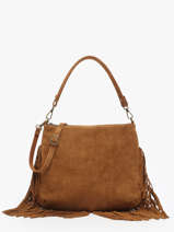 Sac Bandoulire Velvet Cuir Milano Marron velvet VE241117