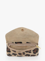 Porte-monnaie Velvet Leopard Cuir Milano Beige velvet leopardo VL23113-vue-porte