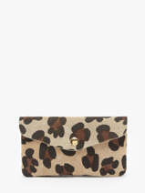 Porte-monnaie Velvet Leopard Cuir Milano Beige velvet leopardo VL23113