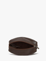 Portemonnee Madras Leder Etrier Bruin madras EMAD041-vue-porte