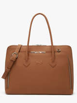 Sac Port Main Billy Cuir Nathan baume Marron nathan N1920016