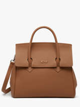 Sac  Main Clara Cuir Nathan baume Marron nathan 2