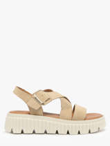 Sandales En Cuir Tamaris Beige women 44