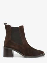 Bottines  Talon En Cuir Tamaris Marron accessoires 45