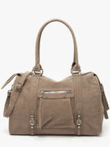 Sac Port paule A4 Velvet Miniprix Marron velvet F7509