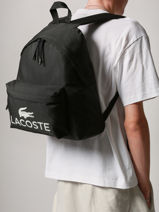 Sac  Dos Lacoste Noir zt NU5182ZT-vue-porte