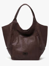 Sac Port paule Heritage Cuir Biba Marron heritage HOM1L