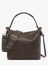 Sac Port paule New Grain Miniprix Marron new grain F6966