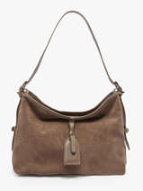 Sac Port paule Velvet Caviar Cuir Milano Marron velvet caviar VC250610