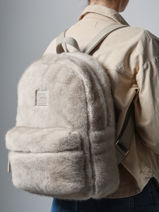 Sac � Dos 1 Compartiment Basilic pepper Gris alaska BALS01-vue-porte