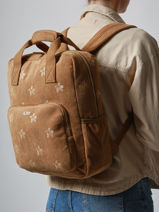 Sac  Dos 1 Compartiment Roxy Marron back to school RJBP4933-vue-porte