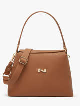 Schoudertas Camelia Leder Nathan baume Bruin eden 5