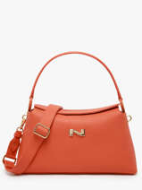 Sac Port paule Freesia Cuir Nathan baume Orange eden 4